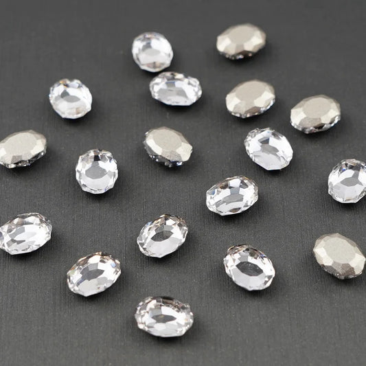 Ellipse 6x8mm NON Hot-fix Mini Bag - Crystal