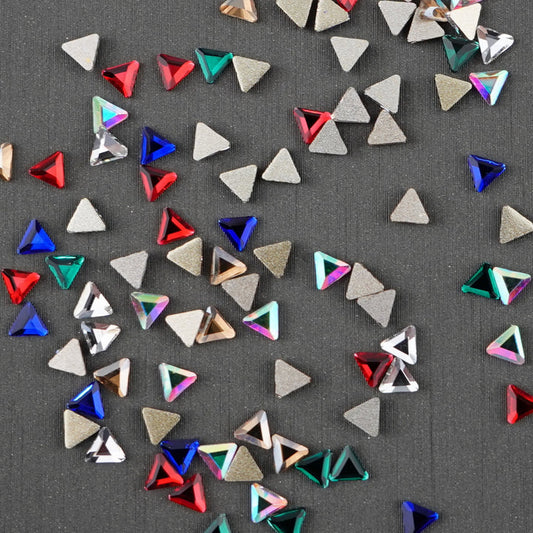 Triangle shape Rhinestone 3x10mm NON Hot-fix Mini Bag