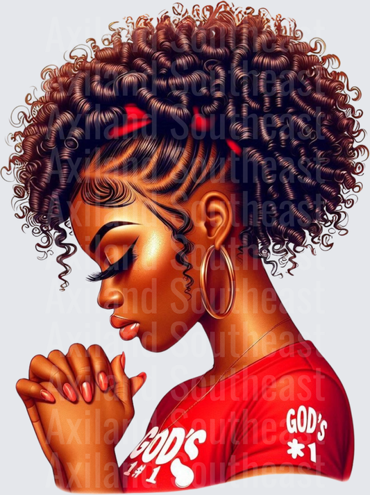 DTF Transfer - God's Number 1