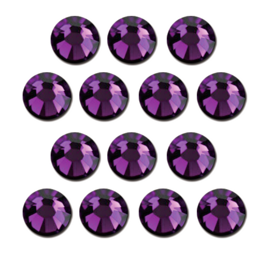 Amethyst Hot-fix Rhinestone Mini Bag