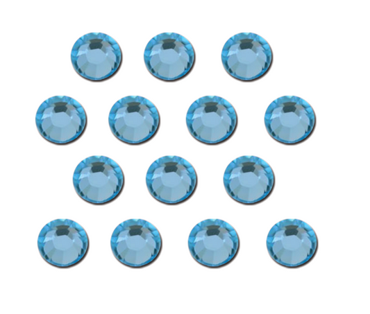 Aquamarine Hot-fix Rhinestone Mini Bag