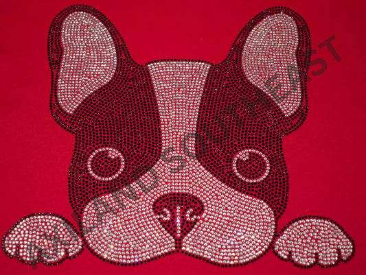 Bulldog Hotfix Rhinestone Transfer