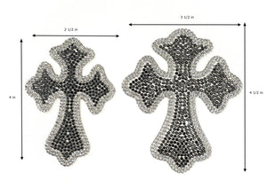 Rhinestone Small Patch: Cross