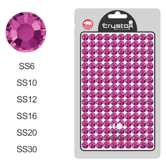 Fuchsia Hot-fix Rhinestone Pro Bag**