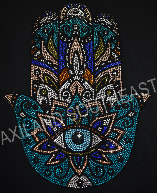 Hotfix Rhinestone Transfer: 21079 Hamsa