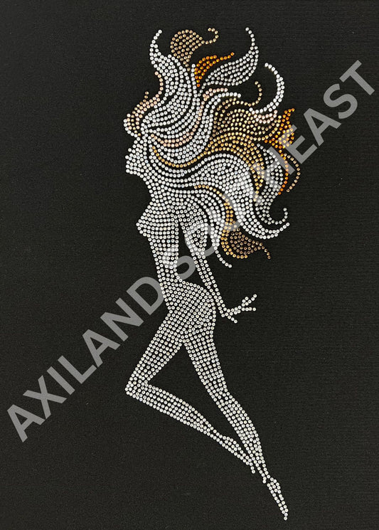 Hotfix Rhinestone Transfer: 21048 Lady