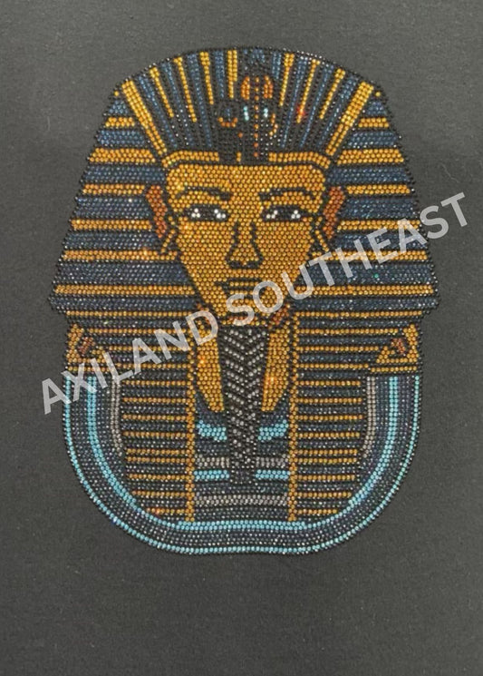 Rhinestone Egyptian Pharaoh Iron-On Applique