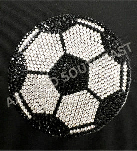Rhinestone Small Patch: 11114 soccer ball