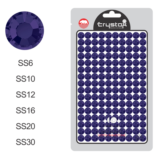 Tanzanite Hot-fix Rhinestone Pro Bag