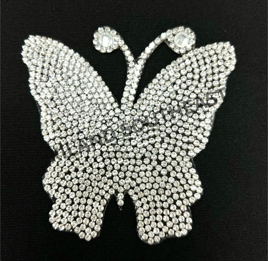 Rhinestone Small Patch: 11048 Butterfly