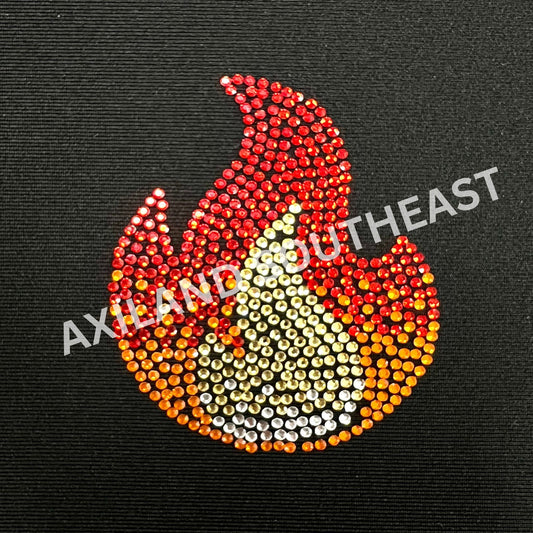 Rhinestone Small Patch: 11005 Flame