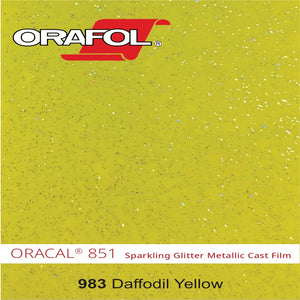 Oracal 851 Cast Sparkling Glitter Metallic Craft Vinyl